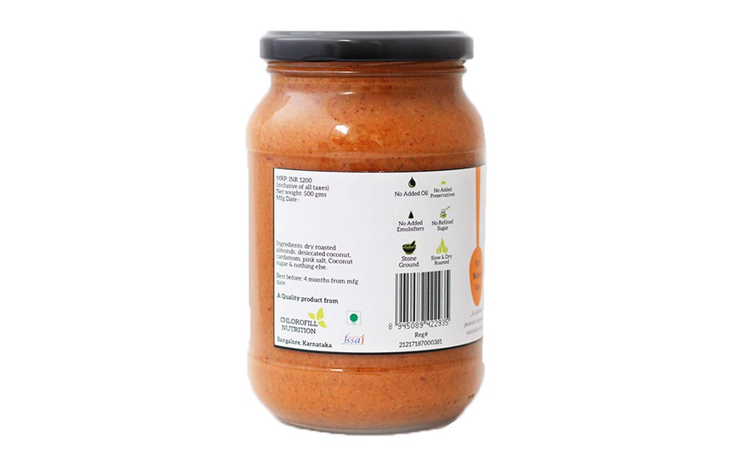 All Over Nuts Coconut Almond Butter Creamy   Glass Jar  500 grams